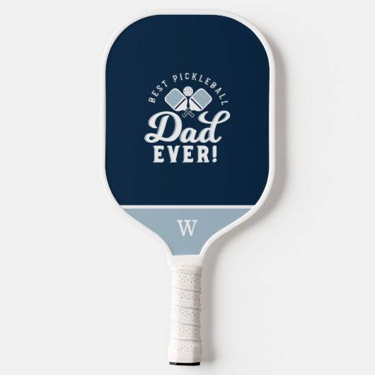 Bester Pickleball-Vater je Personalisiertes 4-Foto Pickleball Schläger (Rückseite)