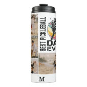 Bester Pickleball-Vater je Personalisiertes 4-Foto Thermosbecher (Vorderseite)