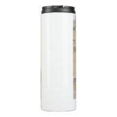 Bester Pickleball-Vater je Personalisiertes 4-Foto Thermosbecher (Rückseite)