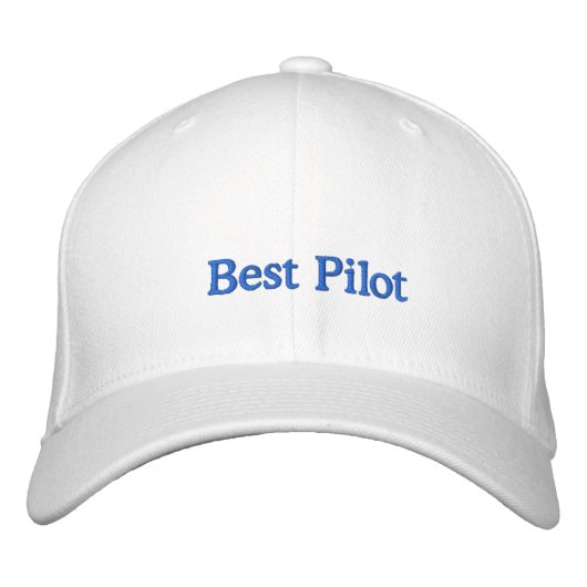 Bester Pilot Bestickte Baseballkappe (Vorderseite)