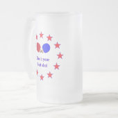Bester Pingpong Mattglas Bierglas (Vorderseite Links)