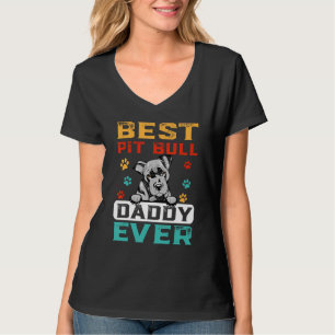 Bester Pit Bull Papa Aller Zeiten für Vater Hunde T-Shirt