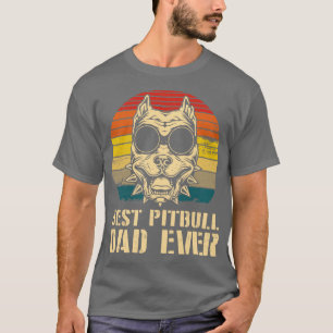 Bester Pitbull Hund Vater je glücklicher Hund Dadd T-Shirt