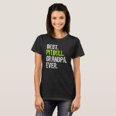 Bester Pitbull Opa je Hund Lover T-Shirt (Vorne ganz)