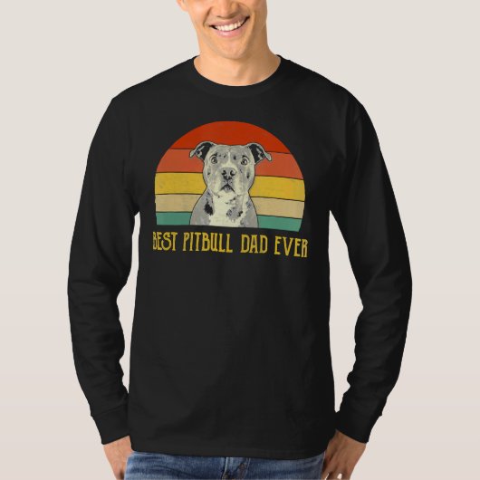 Bester Pitbull Vater je Pitbull Dog Liebhaber Väte T-Shirt (Vorderseite)