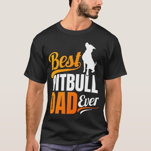 Bester Pitbull Vater überhaupt T-Shirt (Vorderseite)