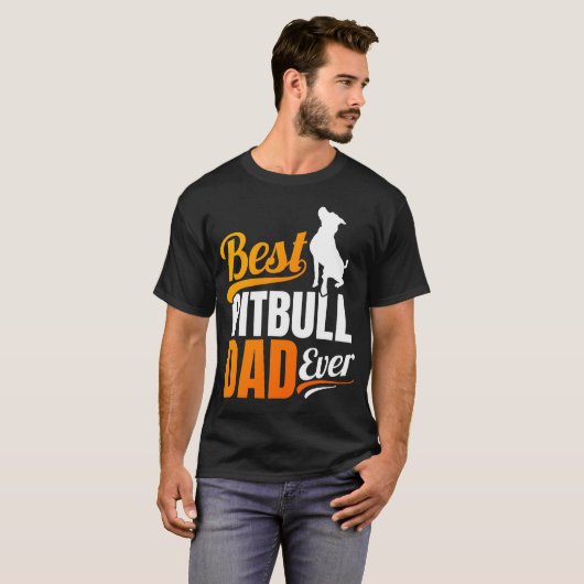 Bester Pitbull Vater überhaupt T-Shirt (Vorne ganz)