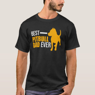 Bester Pitbull-Vater-Zitat-Hund  Familienhaustier  T-Shirt