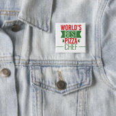Bester Pizza-Koch der Welt - Rot-Grün Button (Beispiel)