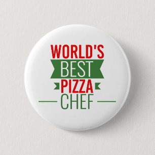 Bester Pizza-Koch    der Welt - Rot-Grün Button