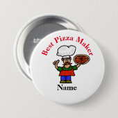 Bester Pizza Maker Button (Vorne & Hinten)
