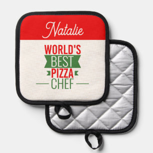 Bester Pizzakoch der Welt - personalisiert Topflappen