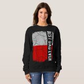 Bester polnischer Vater je polnischer Flaggentag Sweatshirt (Vorne ganz)