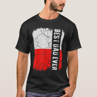 Bester polnischer Vater je polnischer Flaggentag T-Shirt