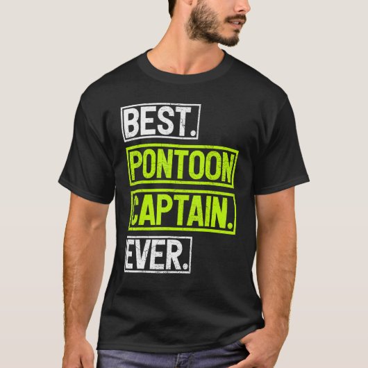 Bester Pontoon Captain Ever Pontoon Boat T-Shirt (Vorderseite)
