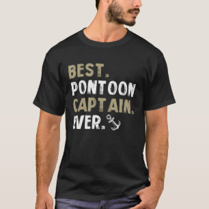 Bester Pontoon Kapitän je nautische Schifffahrt Oc T-Shirt