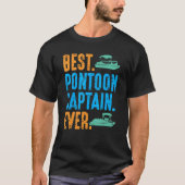 Bester Pontoon Kapitän je Pontooning Boat Kit Moto T-Shirt (Vorderseite)
