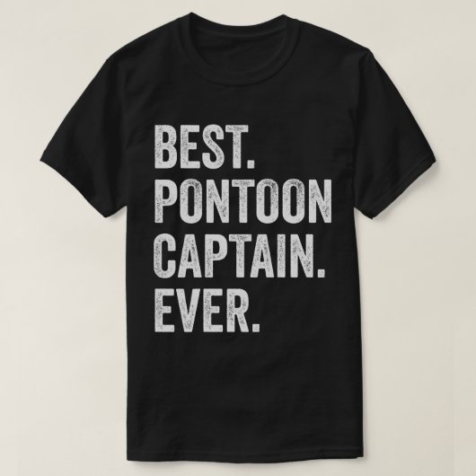 Bester Pontoon Kapitän je T-Shirt (Design vorne)