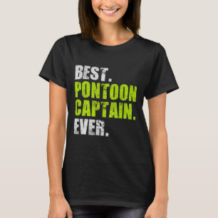 Bester Pontoon-Kapitän überhaupt Lustige Boots-Ges T-Shirt