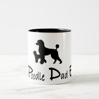 Bester Poodle-Vater je Kaffee-Tasse Zweifarbige Tasse