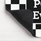 Bester Pop aller Zeiten Schwarz-weißes Karomuster Mousepad (Ecke)