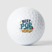 Bester Pop der Welt Golfball (Vorderseite)