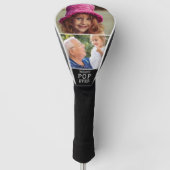 Bester Pop je 2 FotoCollage Personalisiert Golf Headcover (Vorderseite)
