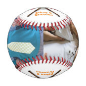 Bester Pop je Foto Vatertag Baseball (Vorderseite)