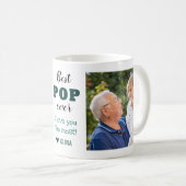 Bester Pop je Liebe Sie das grünste 2-Foto   Kaffeetasse (VorderseiteRechts)