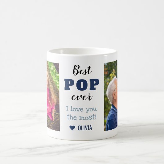 Bester Pop je Liebe Sie maximal 2 Foto Kaffeetasse (Mittel)