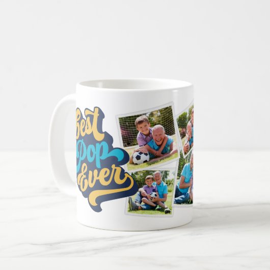 Bester Pop je | Opa-Foto Kaffeetasse (Vorderseite Links)