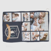 Bester Pop nach Par | FotoCollage Golfhandtuch (Horizontal)