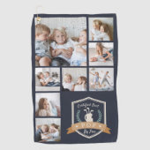 Bester Pop nach Par | FotoCollage Golfhandtuch (Vorderseite)