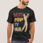 Bester Pop Par Funny Golf T-Shirt (Vorderseite)