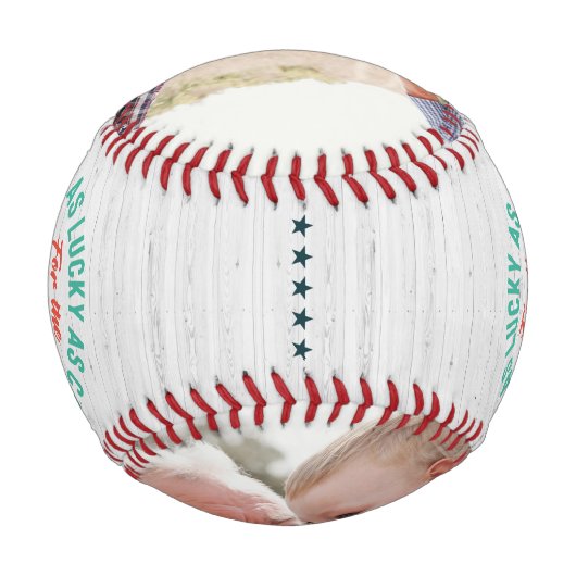 Bester Pop | Personalisierte Fotos Baseball (Rückseite)