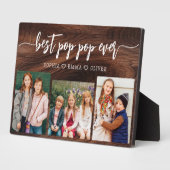 Bester Pop Pop Großoper FotoCollage Fotoplatte (Seite)