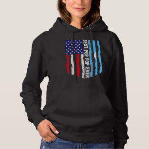 Bester Pop Pop je amerikanisches Flag Graphic Fa Hoodie