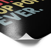 Bester Pop Pop je Geschenk für Opa von Großkindern Fotodruck (Ecke)