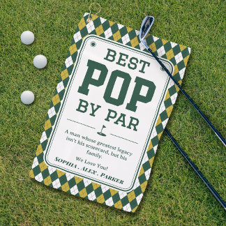 Bester Pop von Par personalisiertes Golfhandtuch-G Golfhandtuch