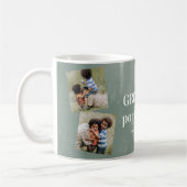 Bester Poppa-Foto-Collage Grandeltern Tag Kaffeetasse (Links)