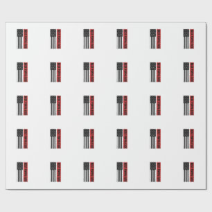 Bester Poppo Aller Patriotische Flagge Vintage-Gra Geschenkpapier