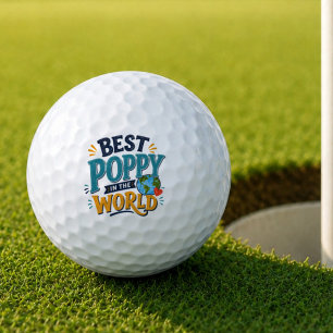 Bester Poppy der Welt Golfball