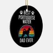 Bester portugiesischer VATER je Hund Lover Keramik Ornament (Rechts)