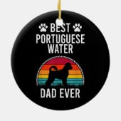 Bester portugiesischer VATER je Hund Lover Keramik Ornament (Hinten)
