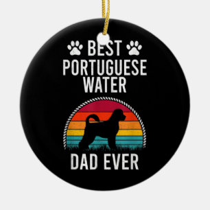 Bester portugiesischer Wasser-VATER jemals Hunde L Keramik Ornament