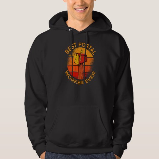 Bester Postarbeiter je Mail Courier Mailman Postm Hoodie (Vorderseite)