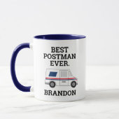 Bester Postman je Mail Truck Personal Mailman Tasse (Links)