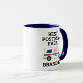 Bester Postman je Mail Truck Personal Mailman Tasse (VorderseiteRechts)