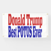 Bester POTUS je Donald Trump rot blau Banner (Horizontal)