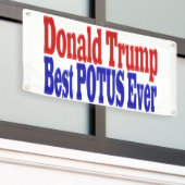 Bester POTUS je Donald Trump rot blau Banner (Äußeres Gebäude)